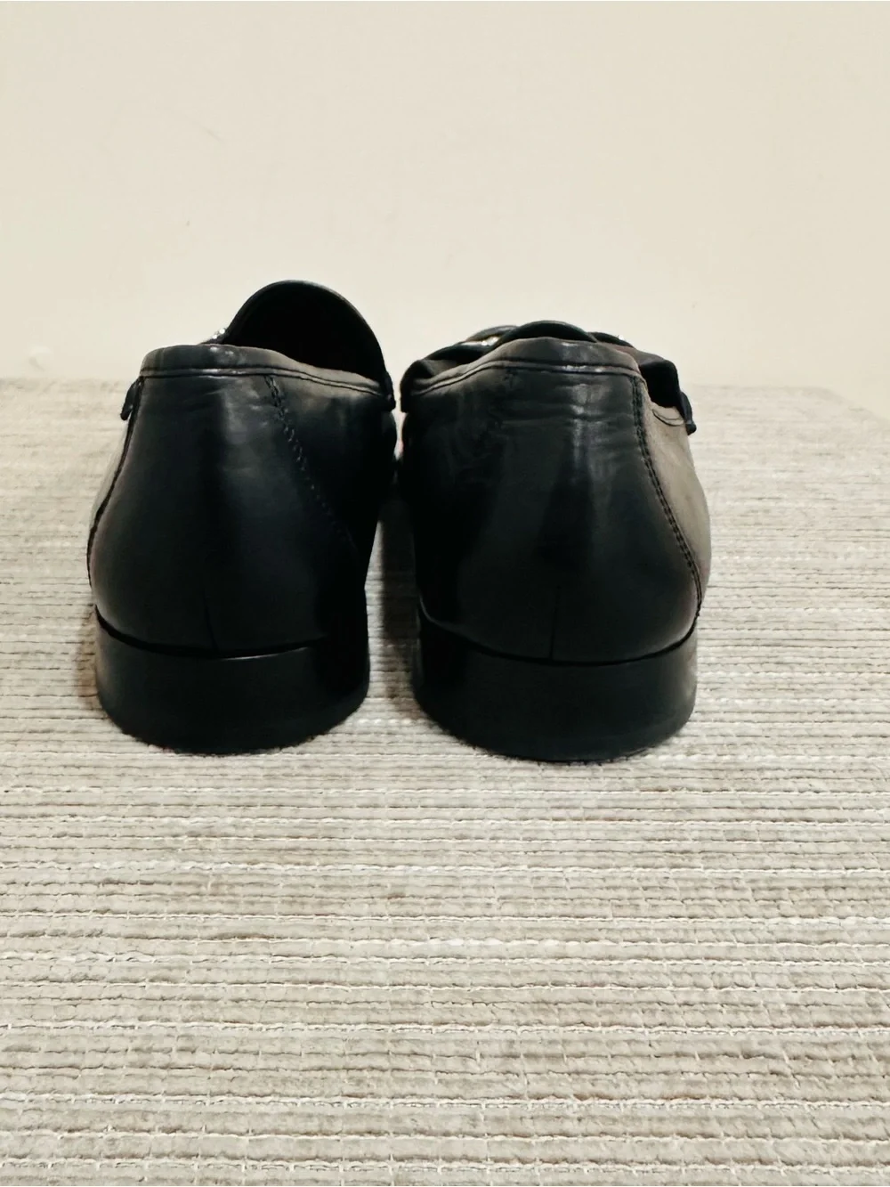 Cole Haan Mens Ascot II Loafer Size 12M Black Leather Bit Strap Moc Dress Shoe
